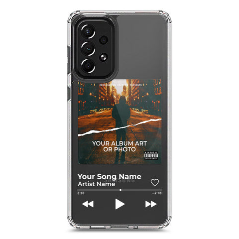 Samsung Galaxy A73 5G Cover - Personalised Album Art Series - Clear Phone Case - Soft Silicon Borders