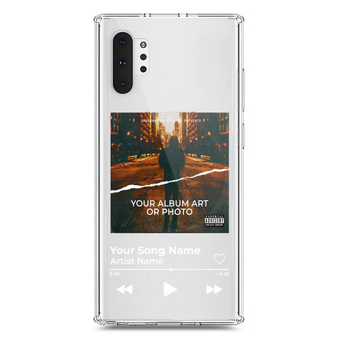 Samsung Galaxy Note 10 Plus Cover - Personalised Album Art Series - Clear Phone Case - Soft Silicon Borders