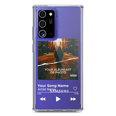 Samsung Galaxy Note 20 Ultra Cover - Personalised Album Art Series - Clear Phone Case - Soft Silicon Borders