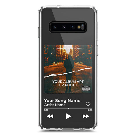 Samsung Galaxy S10 Cover - Personalised Album Art Series - Clear Phone Case - Soft Silicon Borders