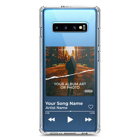 Samsung Galaxy S10 Plus Cover - Personalised Album Art Series - Clear Phone Case - Soft Silicon Borders