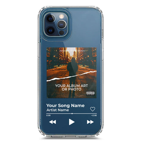 iPhone 12 Pro Max Cover - Personalised Album Art Series - Clear Phone Case - Soft Silicon Borders