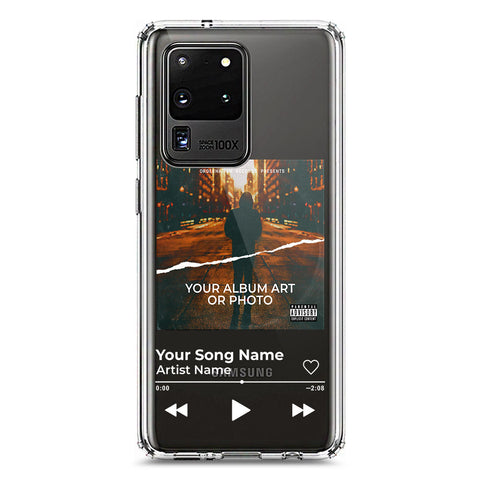 Samsung Galaxy S20 Ultra Cover - Personalised Album Art Series - Clear Phone Case - Soft Silicon Borders