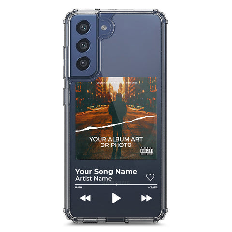 Samsung Galaxy S21 FE 5G Cover - Personalised Album Art Series - Clear Phone Case - Soft Silicon Borders