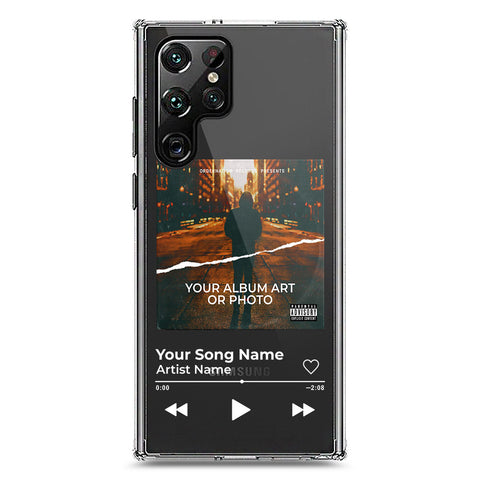 Samsung Galaxy S22 Ultra 5G Cover - Personalised Album Art Series - Clear Phone Case - Soft Silicon Borders