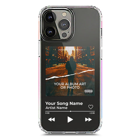 iPhone 13 Pro Max Cover - Personalised Album Art Series - Clear Phone Case - Soft Silicon Borders