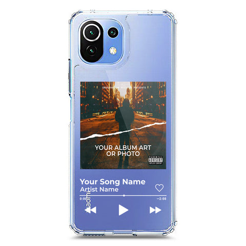Xiaomi Mi 11 Lite Cover - Personalised Album Art Series - Clear Phone Case - Soft Silicon Borders