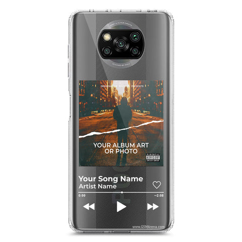 Xiaomi Poco X3 Cover - Personalised Album Art Series - Clear Phone Case - Soft Silicon Borders