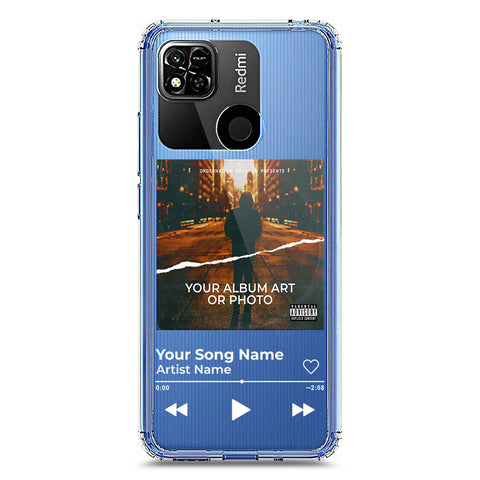 Xiaomi Redmi 10A Cover - Personalised Album Art Series - Clear Phone Case - Soft Silicon Borders