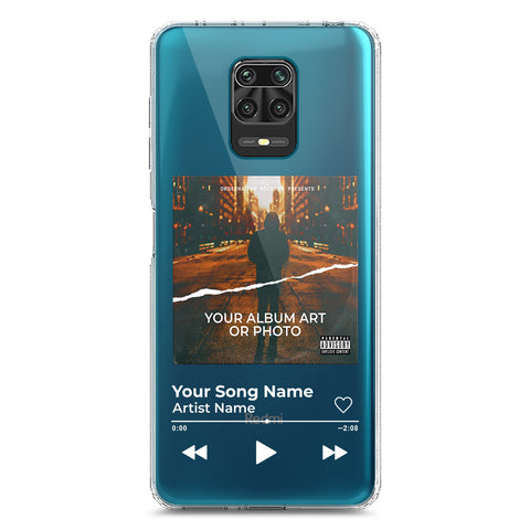 Xiaomi Redmi Note 9S Cover - Personalised Album Art Series - Clear Phone Case - Soft Silicon Borders