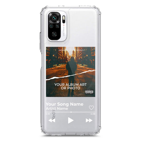 Xiaomi Redmi Note 10S Cover - Personalised Album Art Series - Clear Phone Case - Soft Silicon Borders