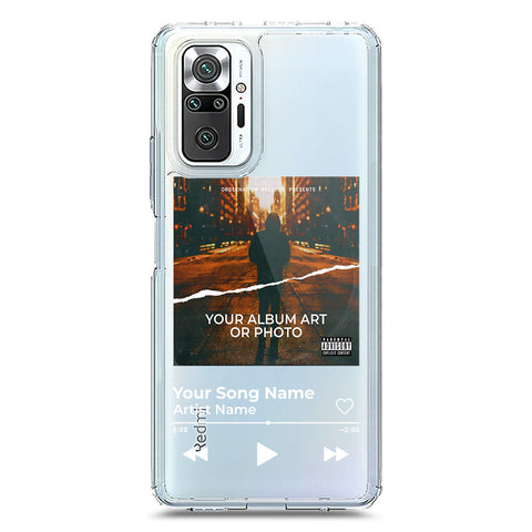 Xiaomi Redmi Note 10 Pro 4G Cover - Personalised Album Art Series - Clear Phone Case - Soft Silicon Borders