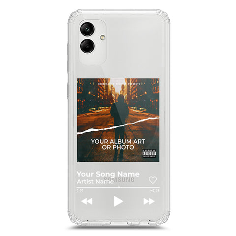 Samsung Galaxy A02s Cover - Personalised Album Art Series - Clear Phone Case - Soft Silicon Borders