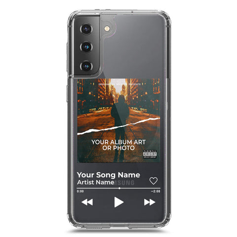 Samsung Galaxy S21 5G Cover - Personalised Album Art Series - Clear Phone Case - Soft Silicon Borders