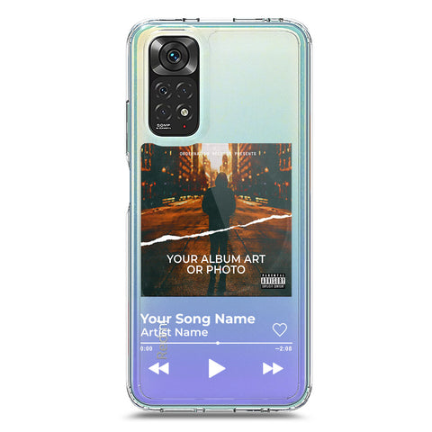 Xiaomi Redmi Note 11S Cover - Personalised Album Art Series - Clear Phone Case - Soft Silicon Borders
