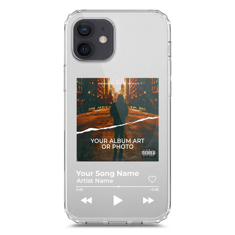 iPhone 12 Cover - Personalised Album Art Series - Clear Phone Case - Soft Silicon Borders