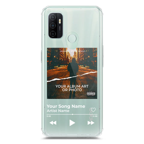Oppo A53 Cover - Personalised Album Art Series - Clear Phone Case - Soft Silicon Borders