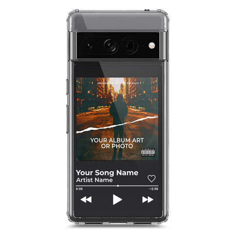 Google Pixel 7 Pro Cover - Personalised Album Art Series - Clear Phone Case - Soft Silicon Borders