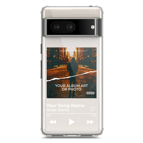 Google Pixel 7 Cover - Personalised Album Art Series - Clear Phone Case - Soft Silicon Borders