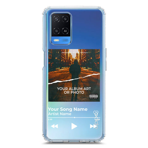 Oppo A54 4G Cover - Personalised Album Art Series - Clear Phone Case - Soft Silicon Borders