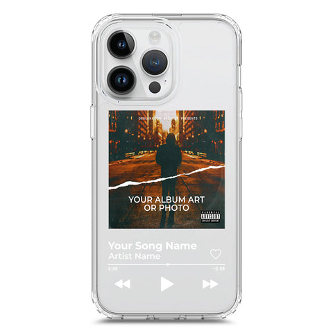 iPhone 15 Pro Max Cover - Personalised Album Art Series - Clear Phone Case - Soft Silicon Borders