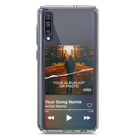 Samsung Galaxy A50 Cover - Personalised Album Art Series - Clear Phone Case - Soft Silicon Borders