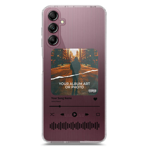 Samsung Galaxy A14 Cover - Personalised Album Art Series - Clear Phone Case - Soft Silicon Borders