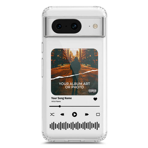 Google Pixel 8 Cover - Personalised Album Art Series - Clear Phone Case - Soft Silicon Borders