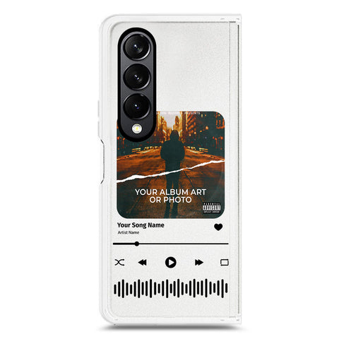 Samsung Galaxy Z Fold 4 5G Cover - Personalised Album Art Series - Clear Phone Case - Soft Silicon Borders