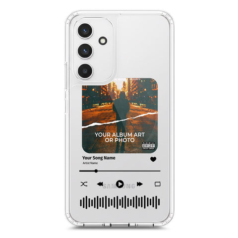 Samsung Galaxy A54 Cover - Personalised Album Art Series - Clear Phone Case - Soft Silicon Borders