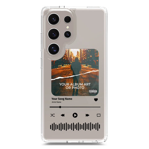 Samsung Galaxy S24 Ultra Cover - Personalised Album Art Series - Clear Phone Case - Soft Silicon Borders
