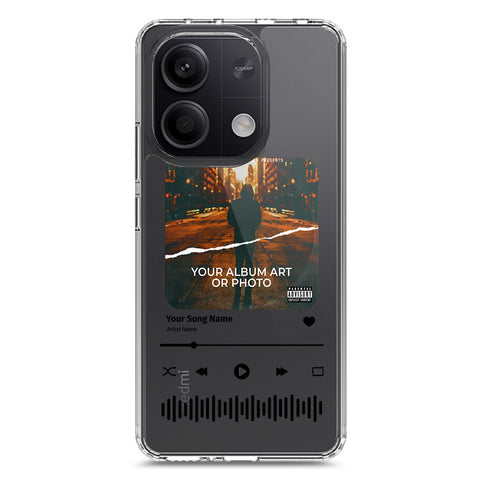 Xiaomi Redmi Note 13 Cover - Personalised Album Art Series - Clear Phone Case - Soft Silicon Borders