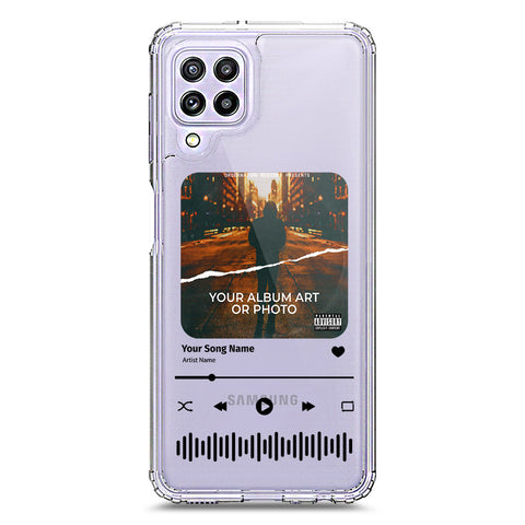 Samsung Galaxy A22 Cover - Personalised Album Art Series - Clear Phone Case - Soft Silicon Borders