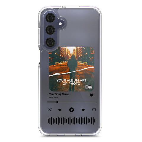 Samsung Galaxy A16 Cover - Personalised Album Art Series - Clear Phone Case - Soft Silicon Borders