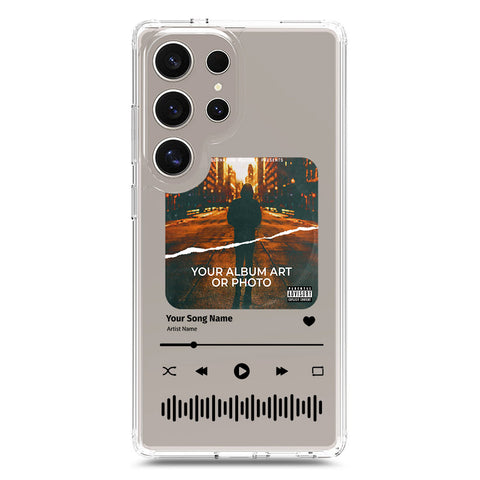 Samsung Galaxy S25 Ultra Cover - Personalised Album Art Series - Clear Phone Case - Soft Silicon Borders
