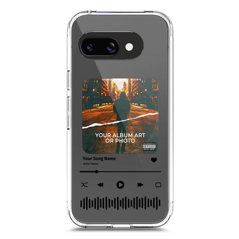 Google Pixel 9a Cover - Personalised Album Art Series - Clear Phone Case - Soft Silicon Borders