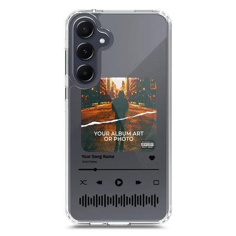 Samsung Galaxy A55 Cover - Personalised Album Art Series - Clear Phone Case - Soft Silicon Borders