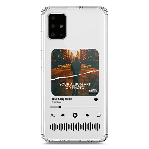 Samsung Galaxy A51 Cover - Personalised Album Art Series - Clear Phone Case - Soft Silicon Borders