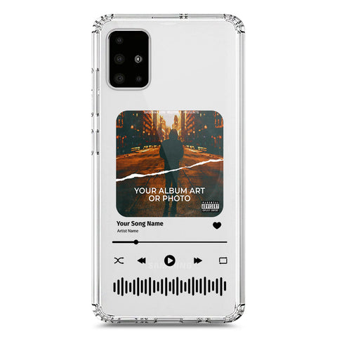 Samsung Galaxy A71 Cover - Personalised Album Art Series - Clear Phone Case - Soft Silicon Borders