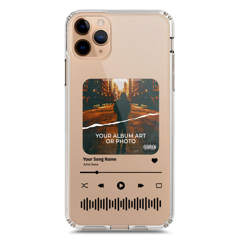 iPhone 11 Pro Max Cover - Personalised Album Art Series - Clear Phone Case - Soft Silicon Borders