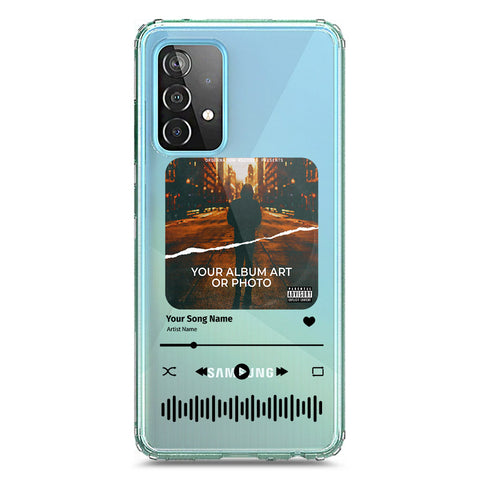 Samsung Galaxy A72 Cover - Personalised Album Art Series - Clear Phone Case - Soft Silicon Borders