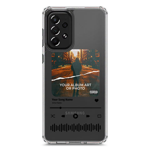 Samsung Galaxy A73 5G Cover - Personalised Album Art Series - Clear Phone Case - Soft Silicon Borders