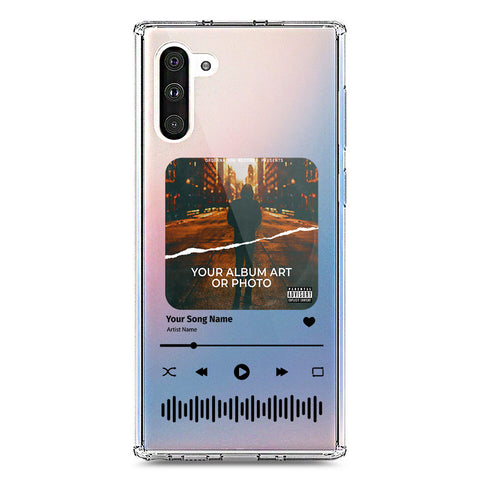 Samsung Galaxy Note 10 Cover - Personalised Album Art Series - Clear Phone Case - Soft Silicon Borders