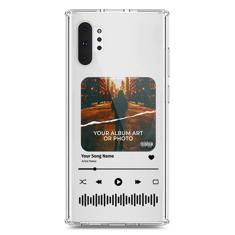 Samsung Galaxy Note 10 Plus Cover - Personalised Album Art Series - Clear Phone Case - Soft Silicon Borders