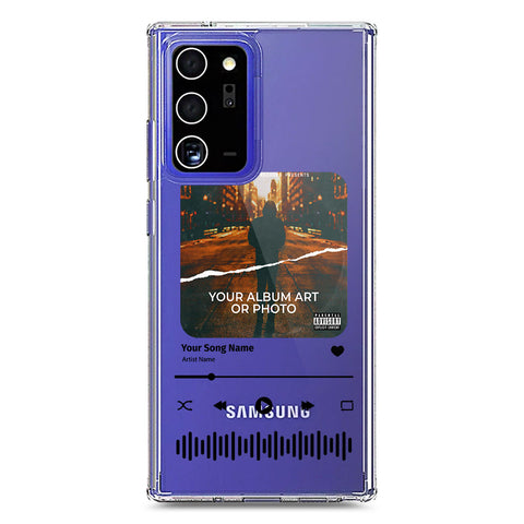 Samsung Galaxy Note 20 Ultra Cover - Personalised Album Art Series - Clear Phone Case - Soft Silicon Borders