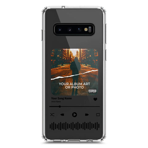 Samsung Galaxy S10 Cover - Personalised Album Art Series - Clear Phone Case - Soft Silicon Borders