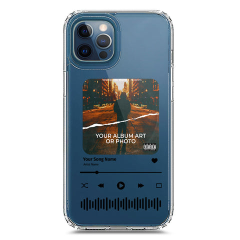 iPhone 12 Pro Max Cover - Personalised Album Art Series - Clear Phone Case - Soft Silicon Borders