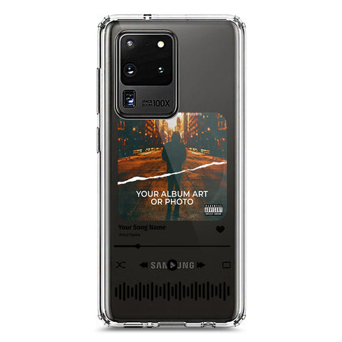 Samsung Galaxy S20 Ultra Cover - Personalised Album Art Series - Clear Phone Case - Soft Silicon Borders