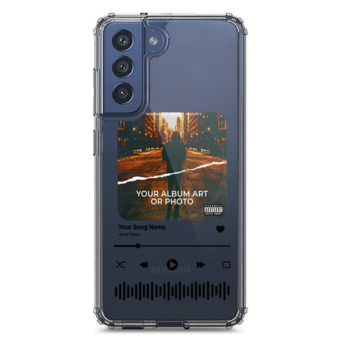 Samsung Galaxy S21 FE 5G Cover - Personalised Album Art Series - Clear Phone Case - Soft Silicon Borders