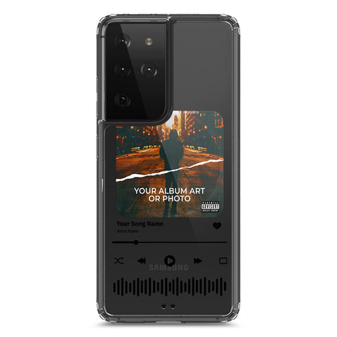 Samsung Galaxy S21 Ultra 5G Cover - Personalised Album Art Series - Clear Phone Case - Soft Silicon Borders
